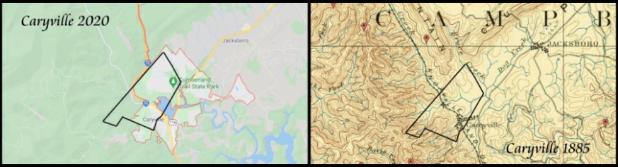 Free Soil Farm Boundaries on 2020 and 1885 Maps