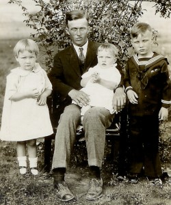 Milton K., Esther Ruth, Charles and Warren Parker