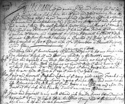 Edmund Sweny Will 1697